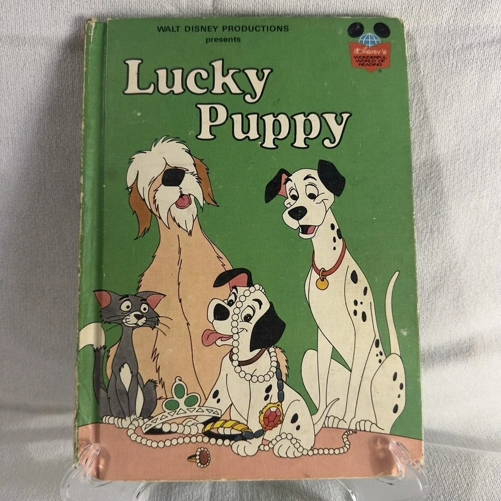 Lucky Pup Book 101 Dalmatians First American Edition 1978 Walt Disney Hardcover